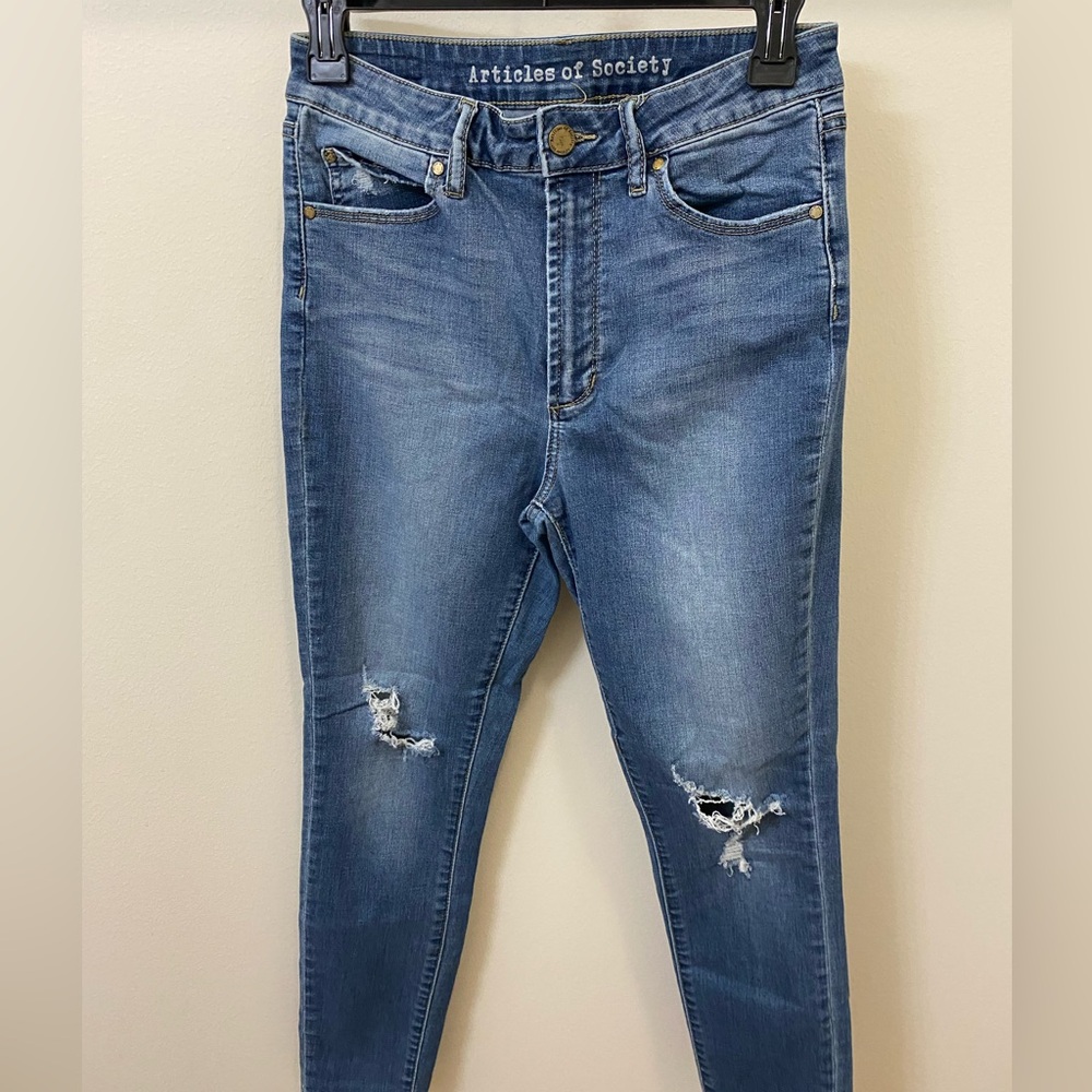 Articles of Society high waisted ripped Jeans